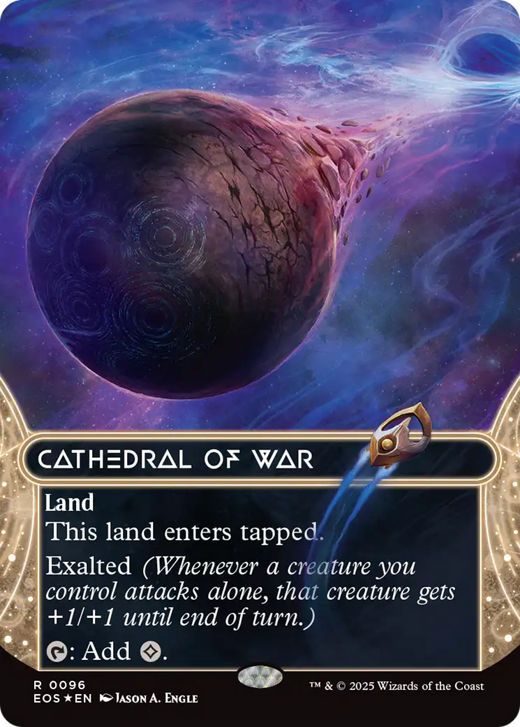 Cathedral of War (0096) (Borderless) (Galaxy Foil) (96) [Edge of Eternities: Stellar Sights]