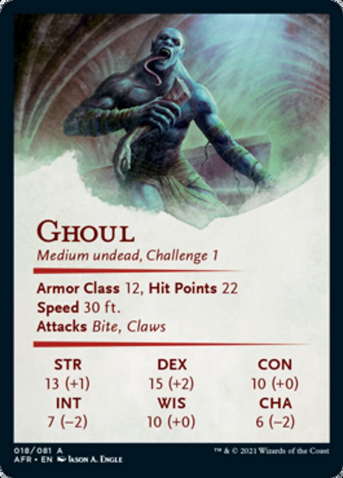 Ghoul Art Card (18) [Art Series: Adventures in the Forgotten Realms]