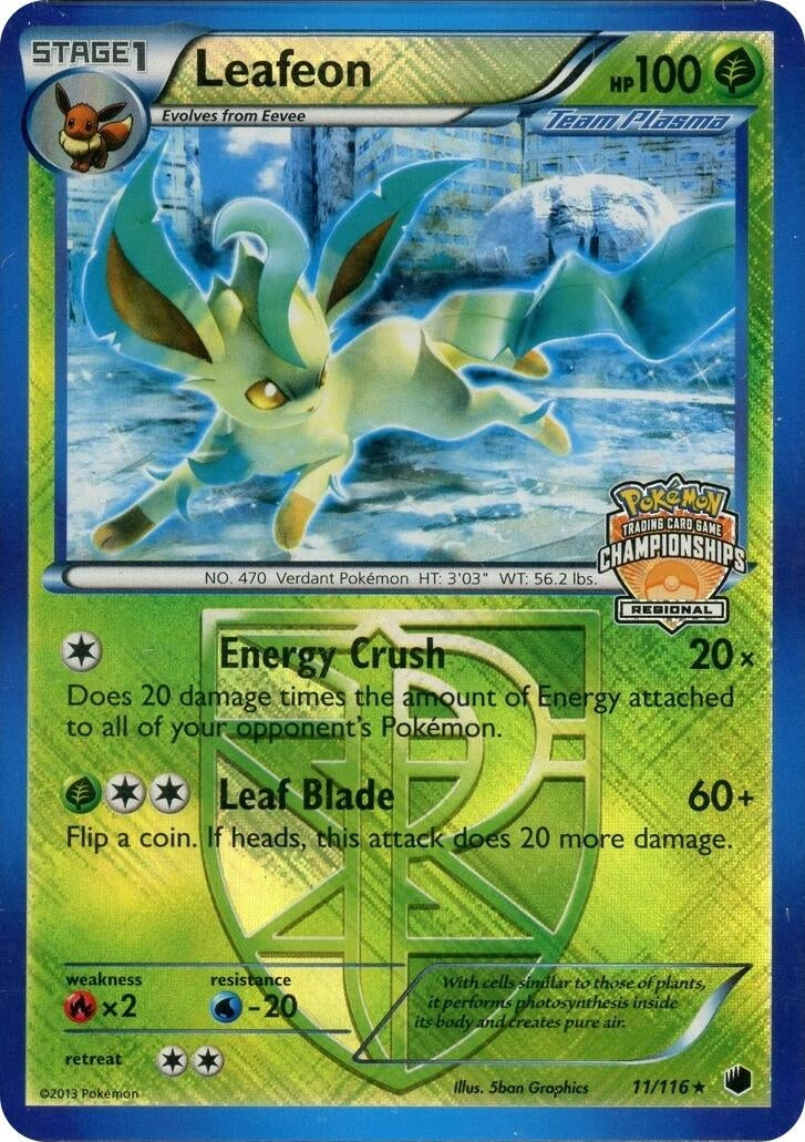 Image for Leafeon - 11/116 (Regional Championship Promo) (11) [League & Championship Cards] - Pokemon