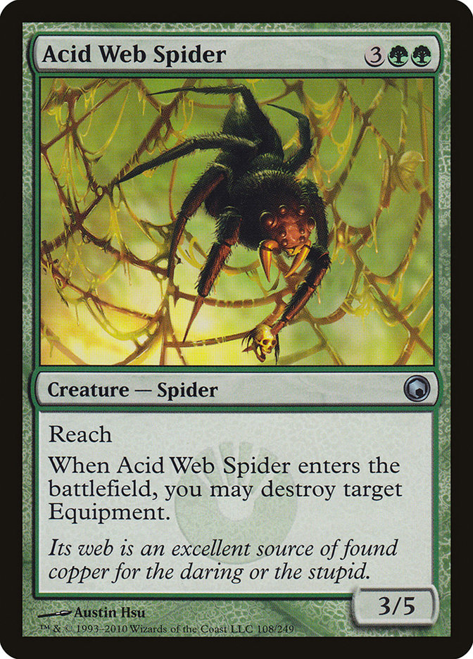Acid Web Spider (108) [Scars of Mirrodin]