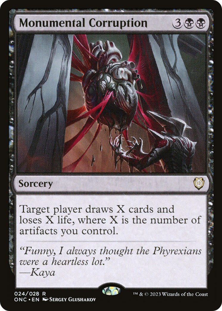 Monumental Corruption (24) [Commander: Phyrexia: All Will Be One]