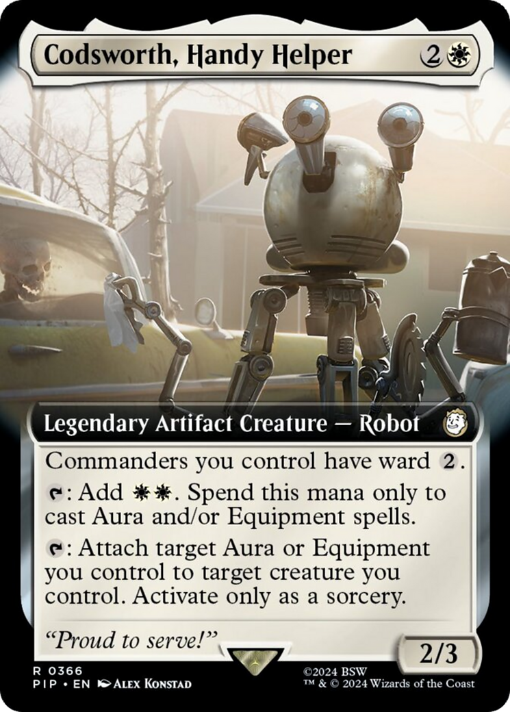 Codsworth, Handy Helper (Extended Art) (366) [Universes Beyond: Fallout]