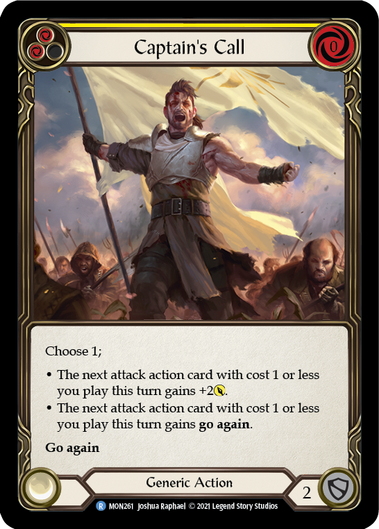 Captain's Call (Yellow) (MON261) [Monarch]