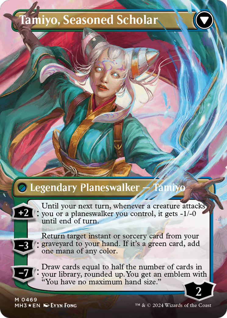 Tamiyo, Inquisitive Student (Borderless) (Textured Foil) (469) [Modern Horizons 3]