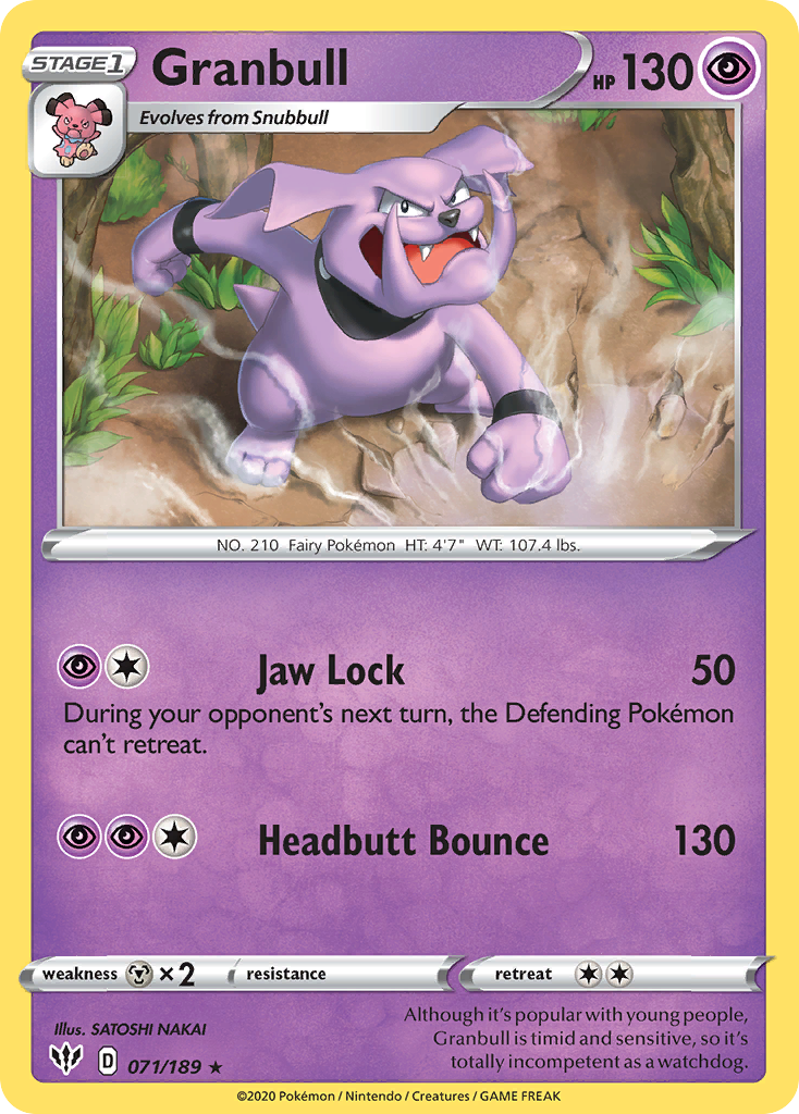 Granbull (071/189) [SWSH03: Darkness Ablaze]