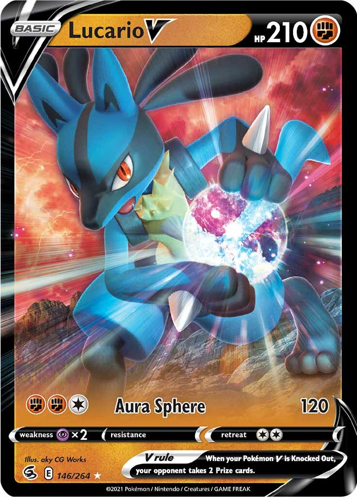 Lucario V (146/264) [Jumbo Cards]