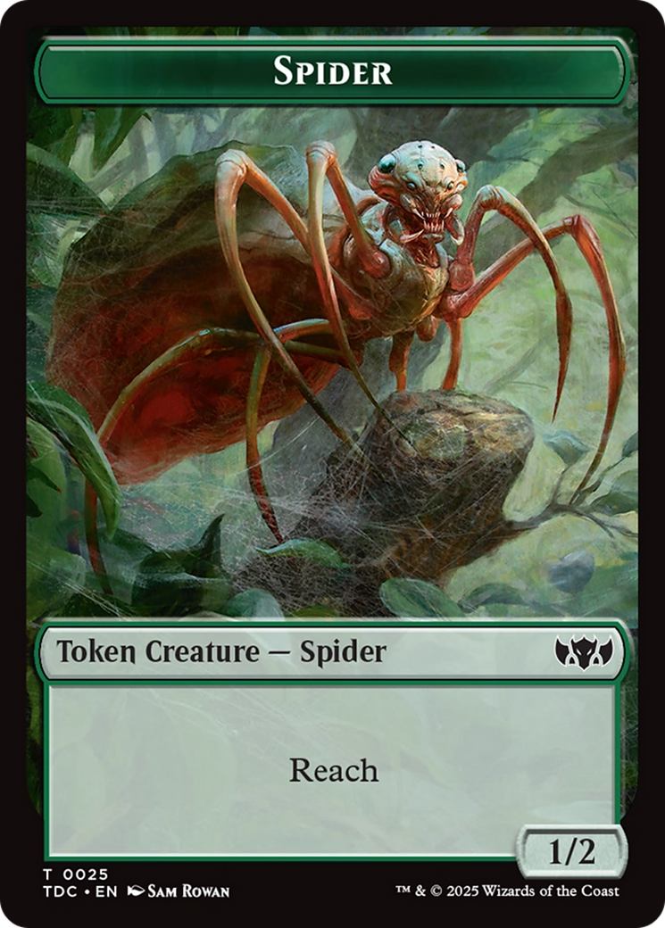 Spider // Bird Double-Sided Token (25 // 2) [Commander: Tarkir: Dragonstorm]