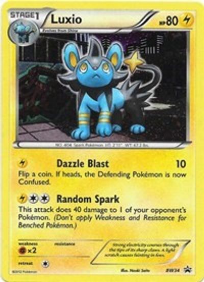 Luxio - BW34 (Cosmos Holo) (BW34) [Black and White Promos]