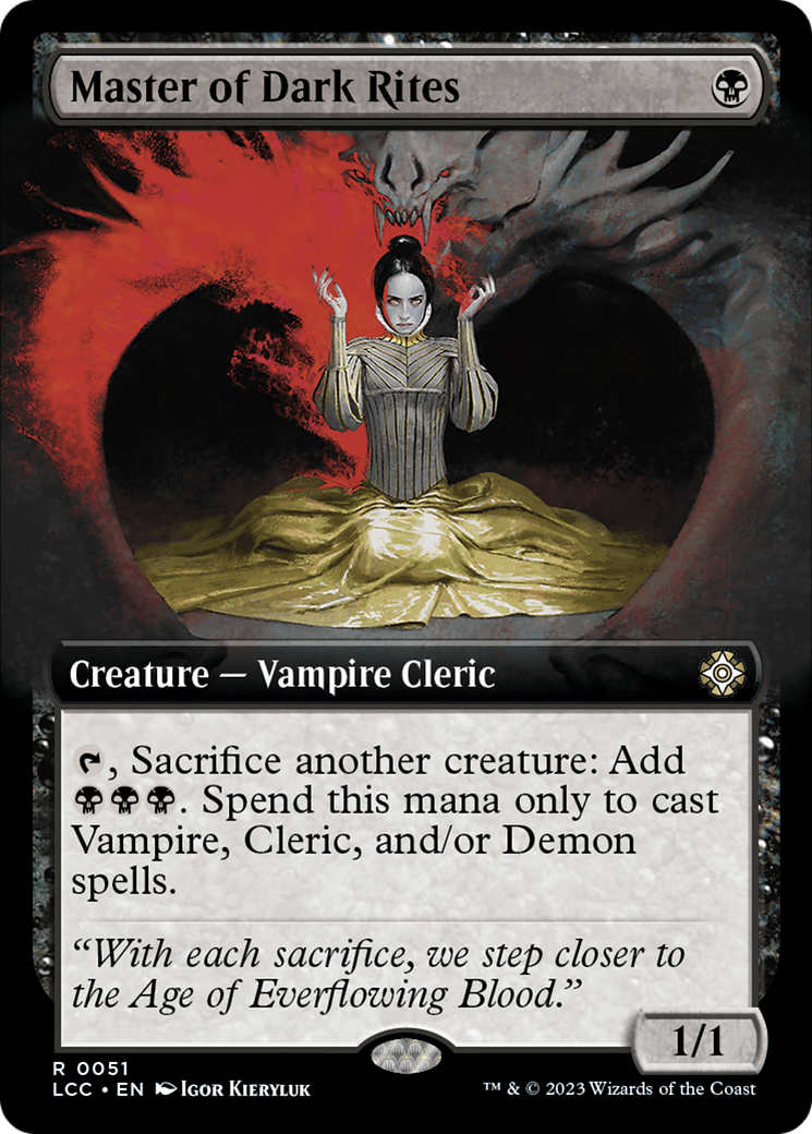 Master of Dark Rites (Extended Art) (51) [Commander: The Lost Caverns of Ixalan]