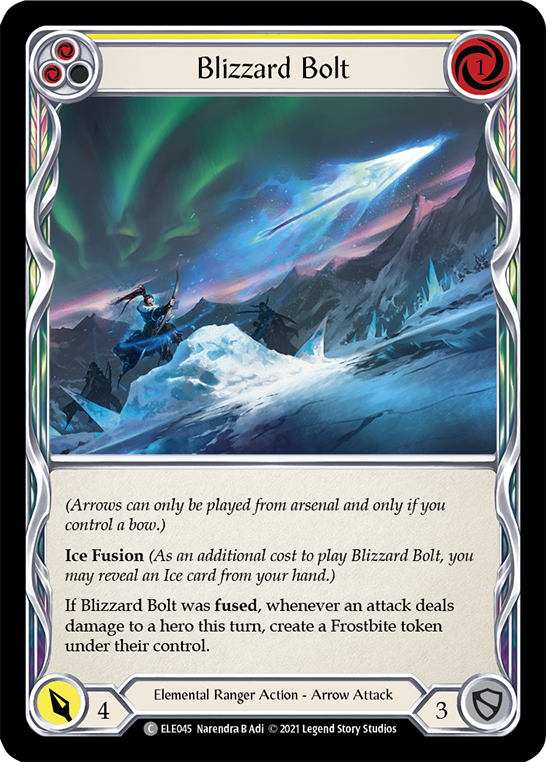 Blizzard Bolt (Yellow) (ELE045) [Tales of Aria]