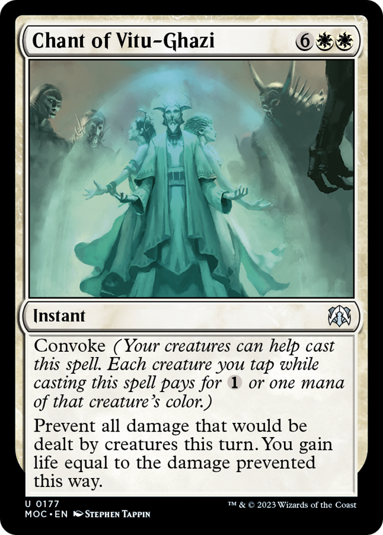 Chant of Vitu-Ghazi (177) [Commander: March of the Machine]