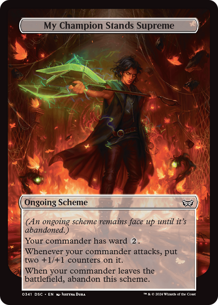 My Champion Stands Supreme (Full Art) (341) [Archenemy: Duskmourn]