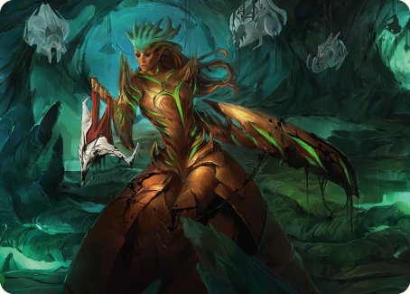 Glissa Sunslayer Art Card (47) [Art Series: Phyrexia: All Will Be One]
