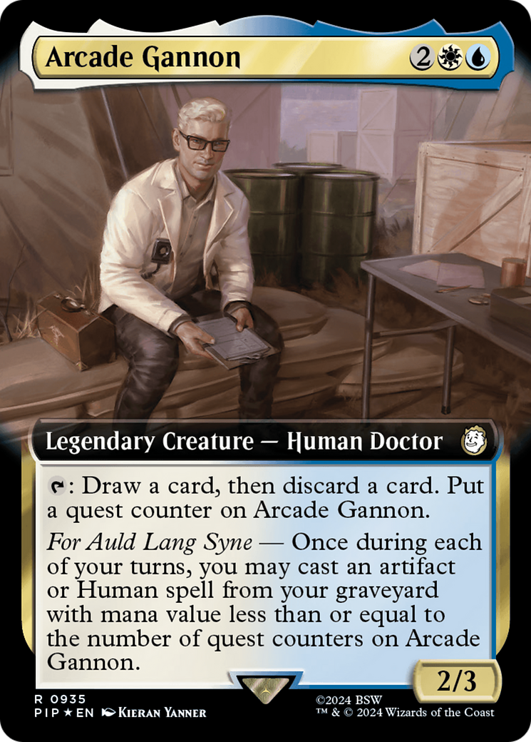 Arcade Gannon (Extended Art) (Surge Foil) (935) [Universes Beyond: Fallout]