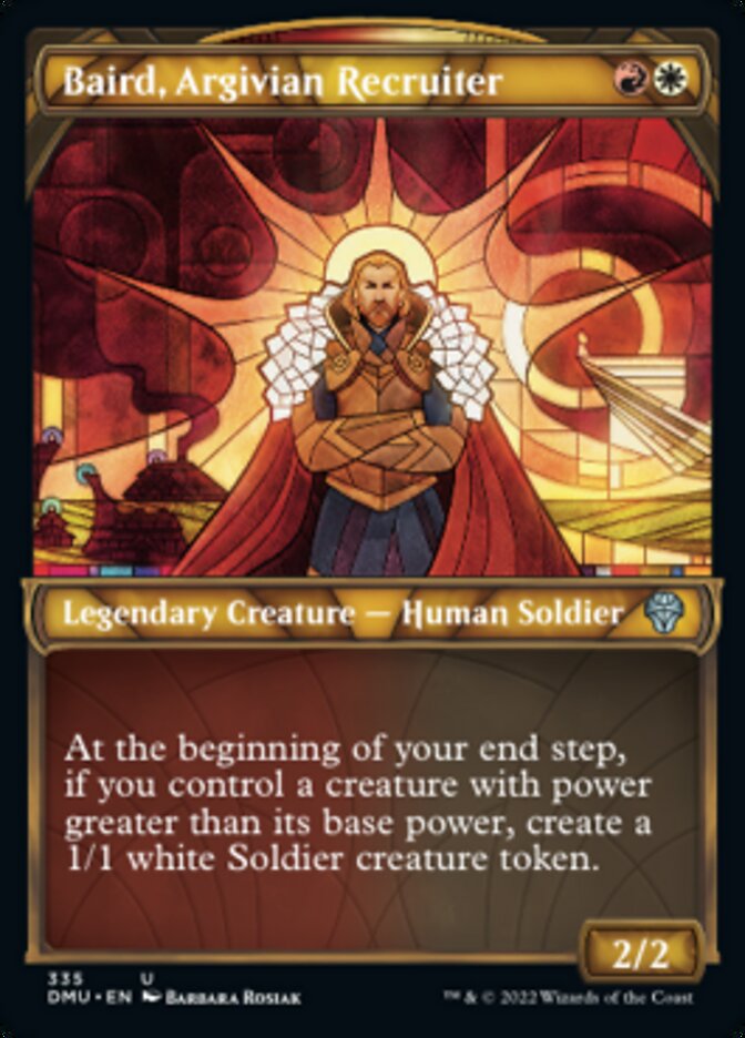 Baird, Argivian Recruiter (Textured Foil) (335) [Dominaria United]