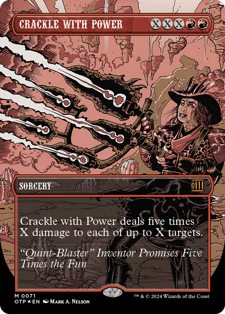 Crackle with Power (Textured Foil) (71) [Outlaws of Thunder Junction: Breaking News]