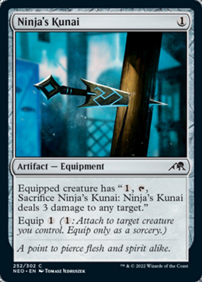 Ninja's Kunai (252) [Kamigawa: Neon Dynasty]