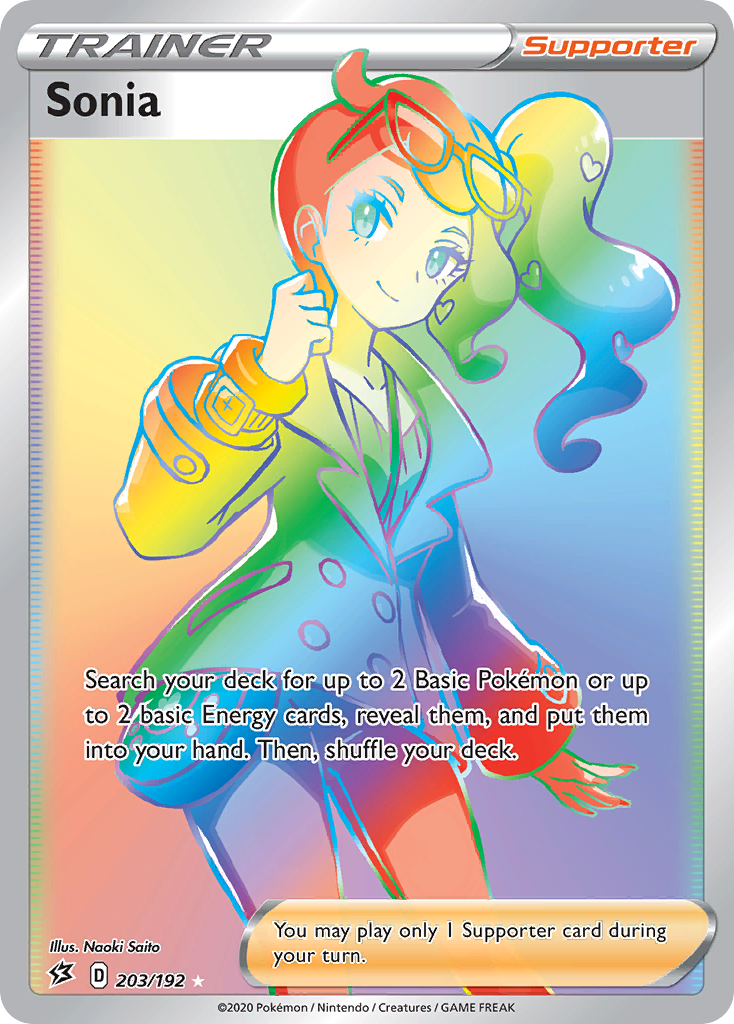 Sonia (Secret) (203/192) [SWSH02: Rebel Clash]