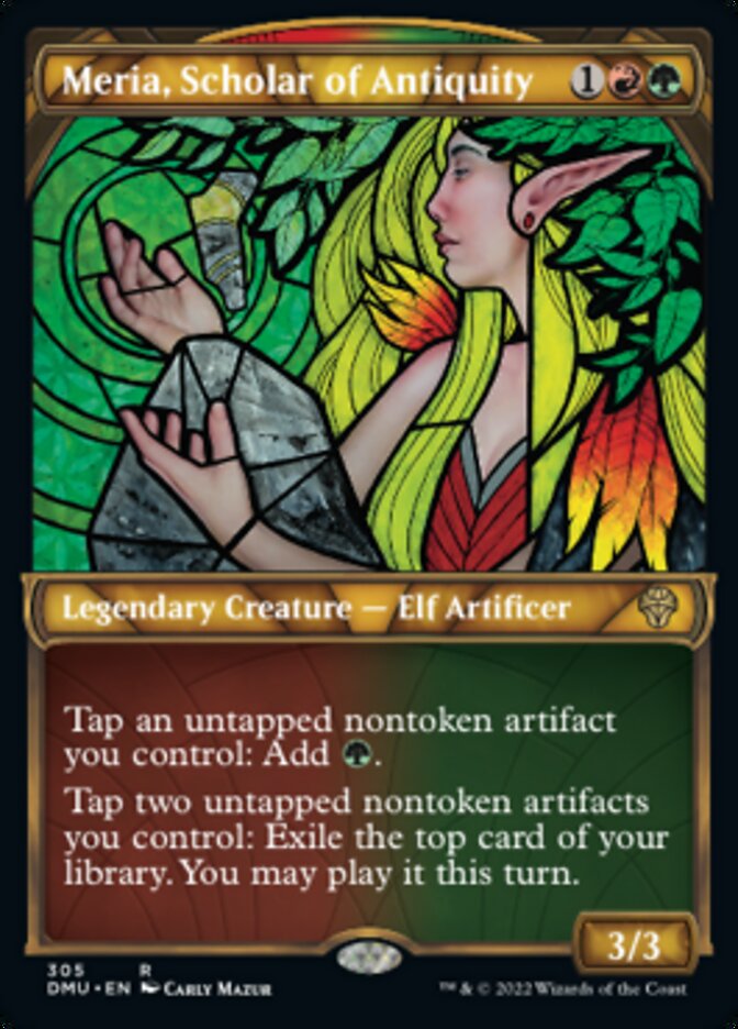 Meria, Scholar of Antiquity (Showcase) (305) [Dominaria United]
