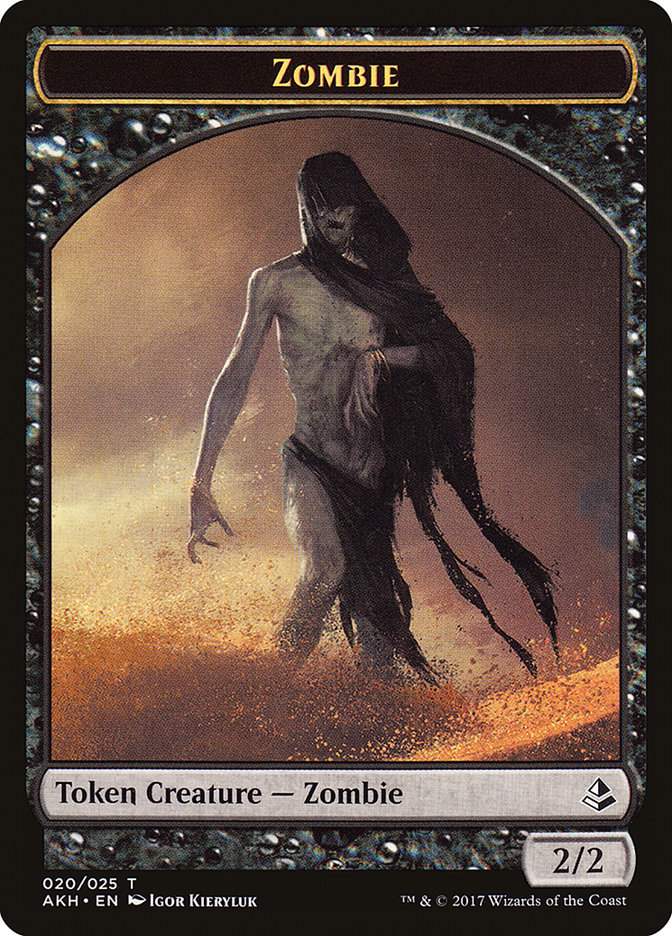 Resilient Khenra // Zombie Double-Sided Token (6 // 20) [Hour of Devastation]