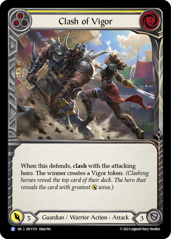 Clash of Vigor (Yellow) (HVY178) [Heavy Hitters]