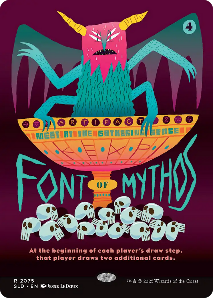 Font of Mythos (Rainbow Foil) (2075) [Secret Lair Drop Series]