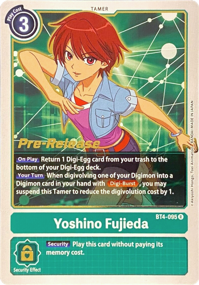 Yoshino Fujieda (BT4-095 R) [Great Legend Pre-Release Cards]