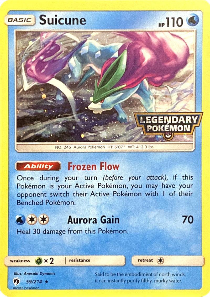 Suicune - 59/214 (Legendary Pokemon Stamped) (059/214) [Miscellaneous Cards & Products]