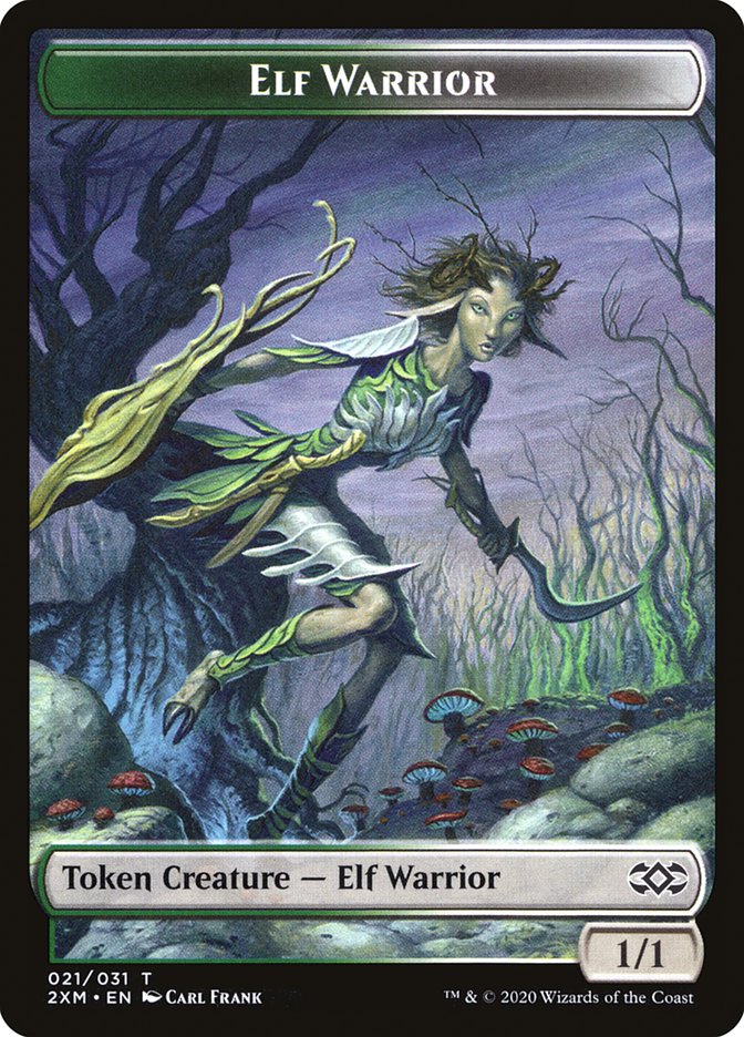 Myr (007) // Elf Warrior Double-Sided Token (7 // 21) [Double Masters]