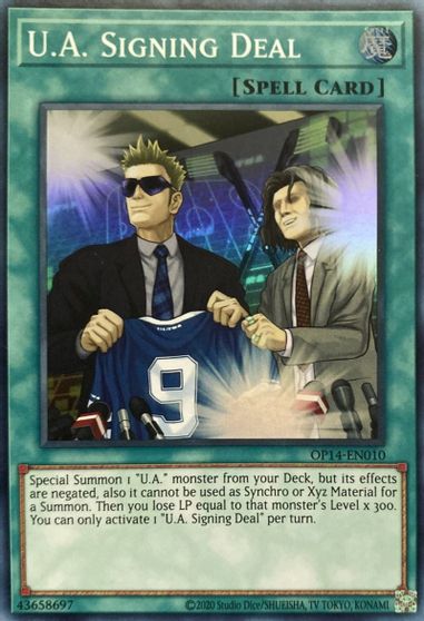 U.A. Signing Deal (OP14-EN010) [OTS Tournament Pack 14]