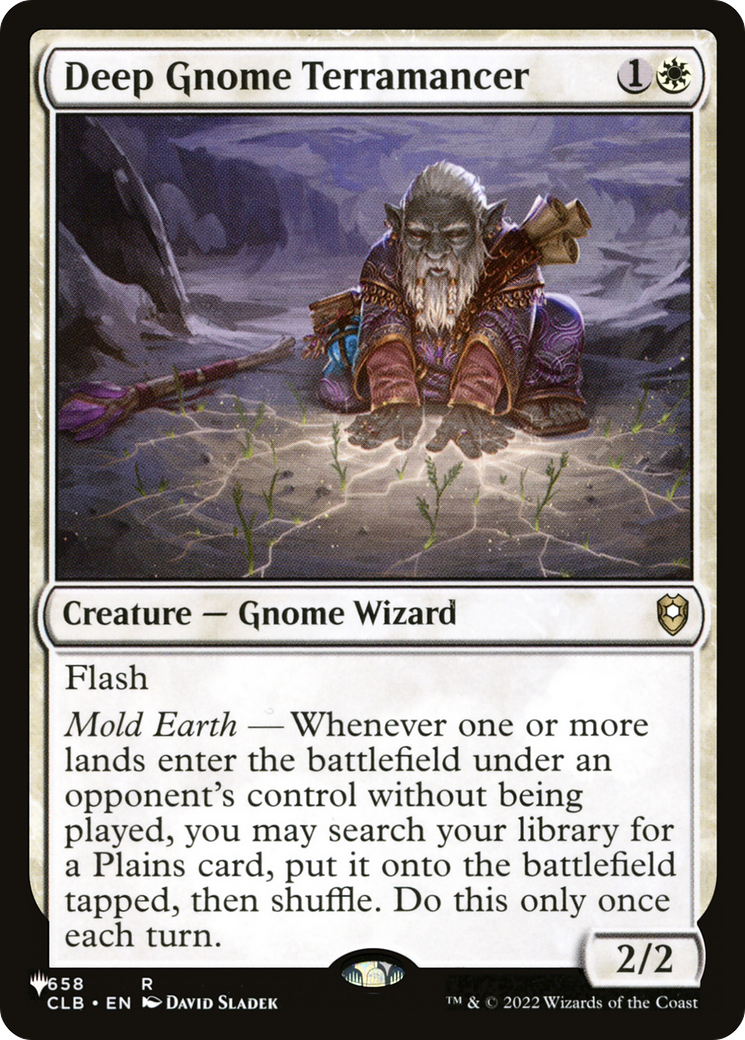 Deep Gnome Terramancer (658) [The List Reprints]