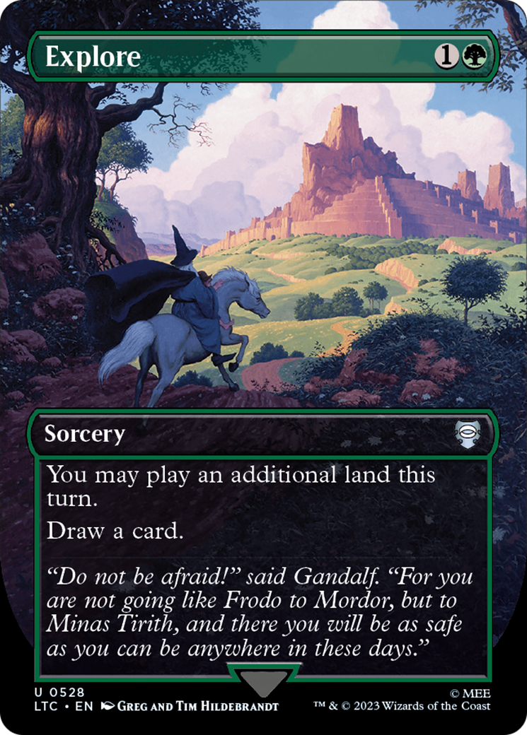 Explore (Borderless) (528) [Commander: The Lord of the Rings: Tales of Middle-earth]
