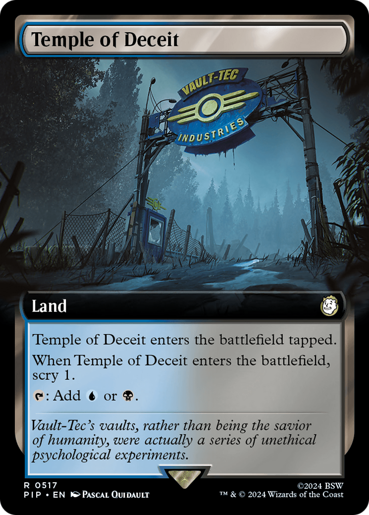 Temple of Deceit (Extended Art) (517) [Universes Beyond: Fallout]