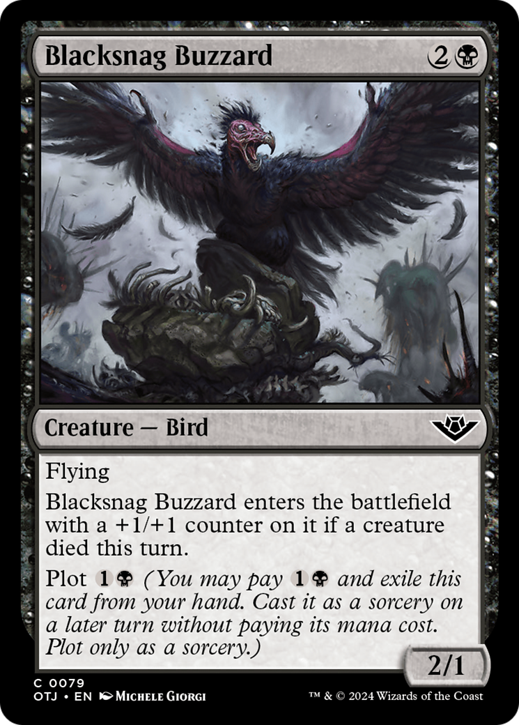 Blacksnag Buzzard (79) [Outlaws of Thunder Junction]