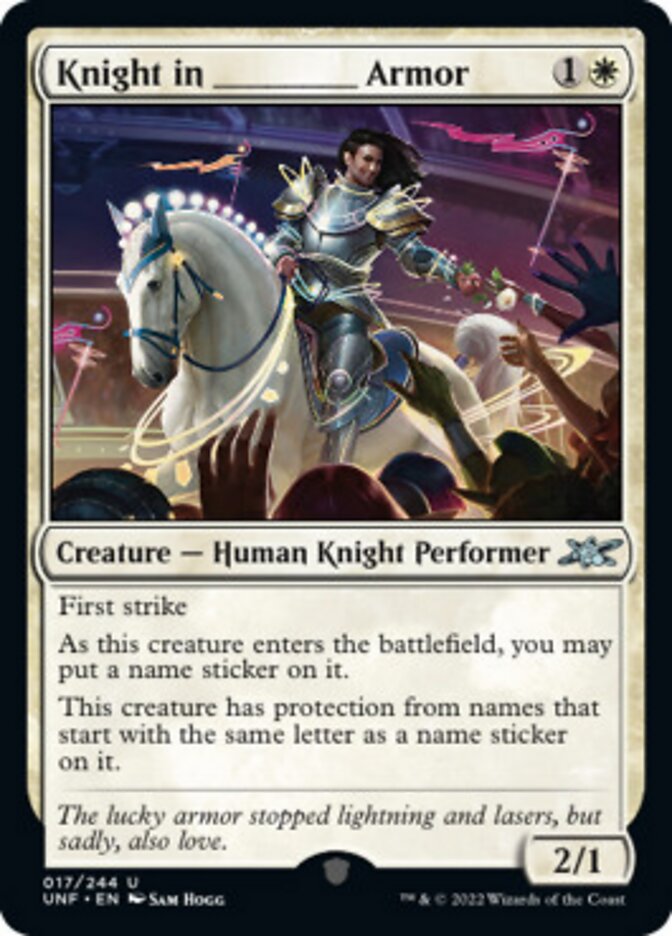 Knight in _______ Armor (17) [Unfinity]