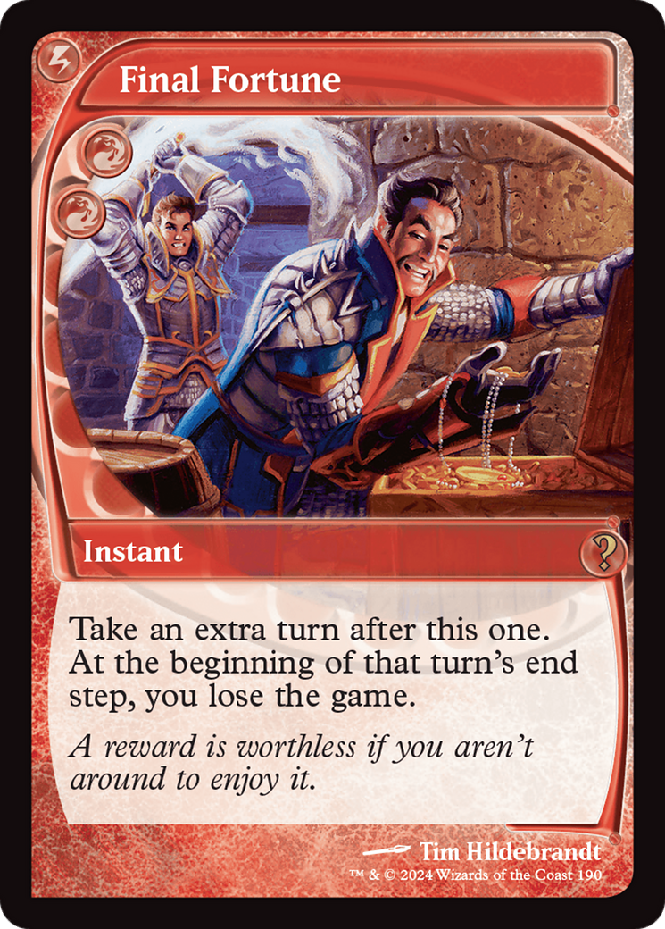 Final Fortune (Future Sight) (190) [Mystery Booster 2]