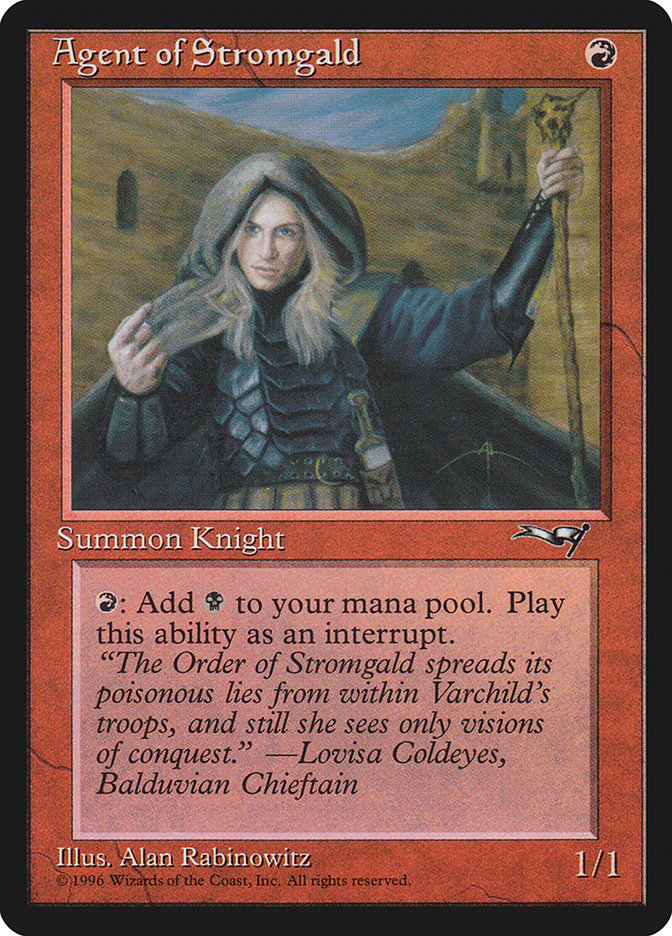 Agent of Stromgald (Woman Holding Staff) (95) [Alliances]