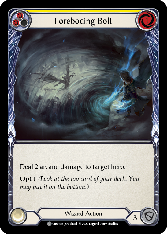 Foreboding Bolt (Yellow) (CRU169) [Crucible of War]