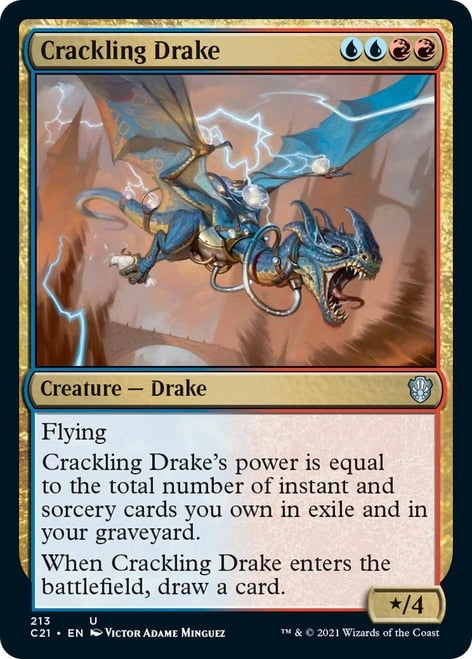 Crackling Drake (213) [Commander 2021]