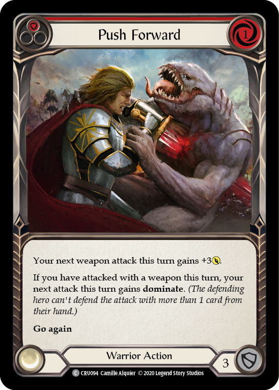 Push Forward (Red) (CRU094) [Crucible of War]