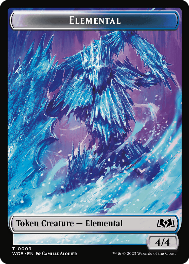 Elemental Token (9) [Wilds of Eldraine]