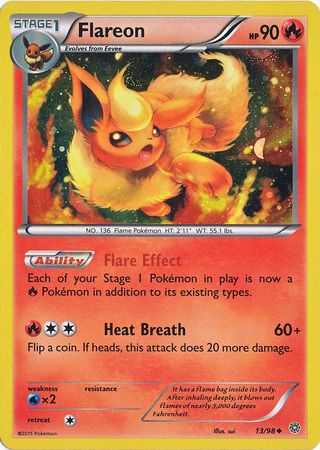 Flareon - 13/98 (Cosmos Holo) (013/098) [Miscellaneous Cards & Products]