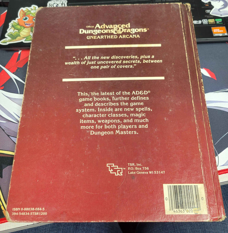 Advanced Dungeons & Dragons: Unearthed Arcana (Used: Fair)