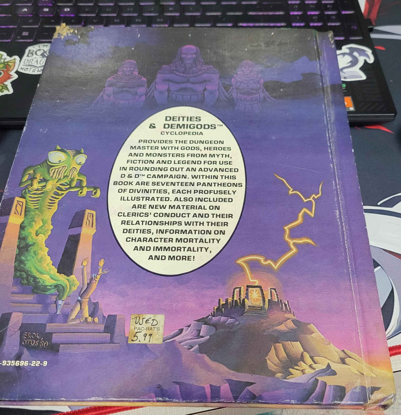 AD&D Deities & Demigods Cyclopedia (Used: Fair)