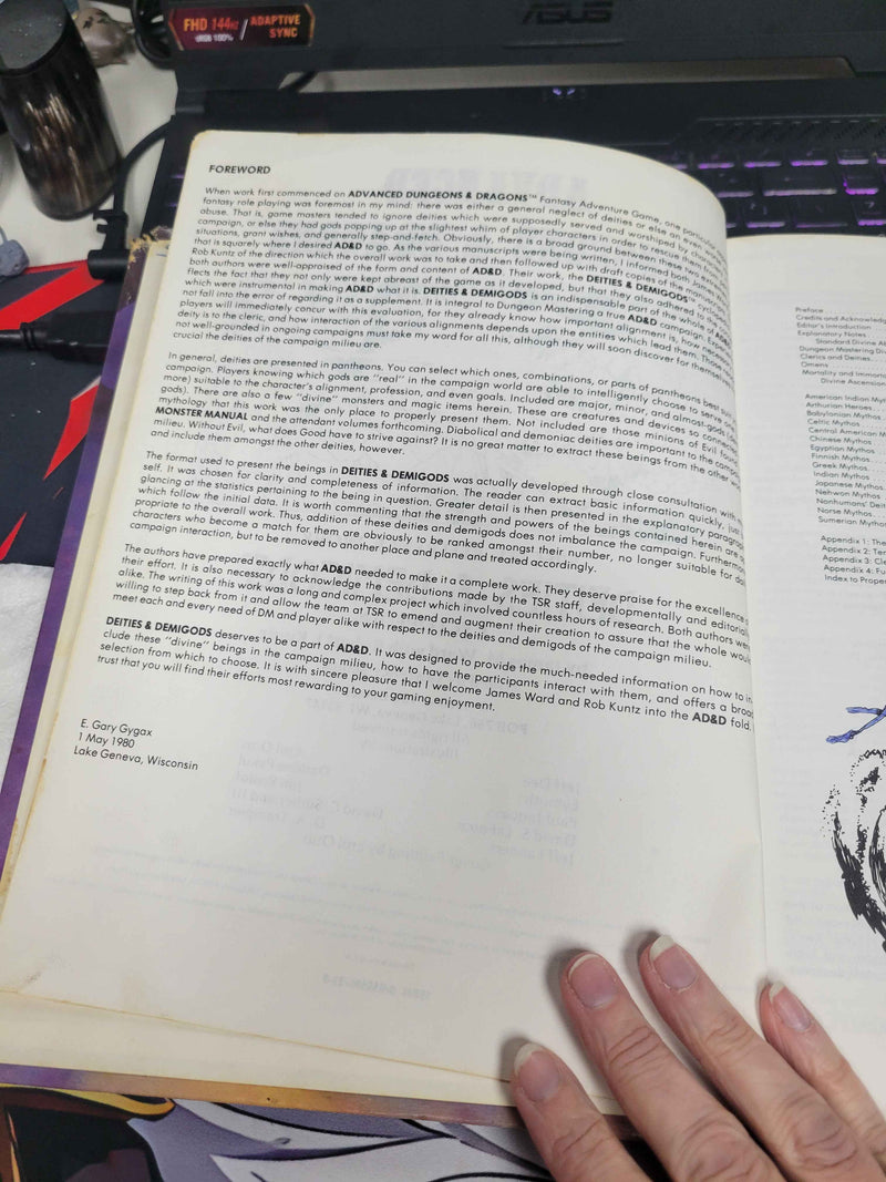 AD&D Deities & Demigods Cyclopedia (Used: Fair)