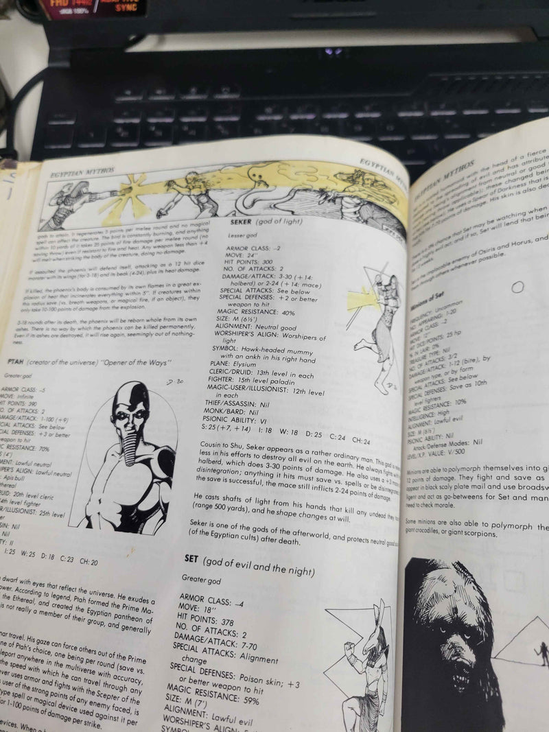 AD&D Deities & Demigods Cyclopedia (Used: Fair)