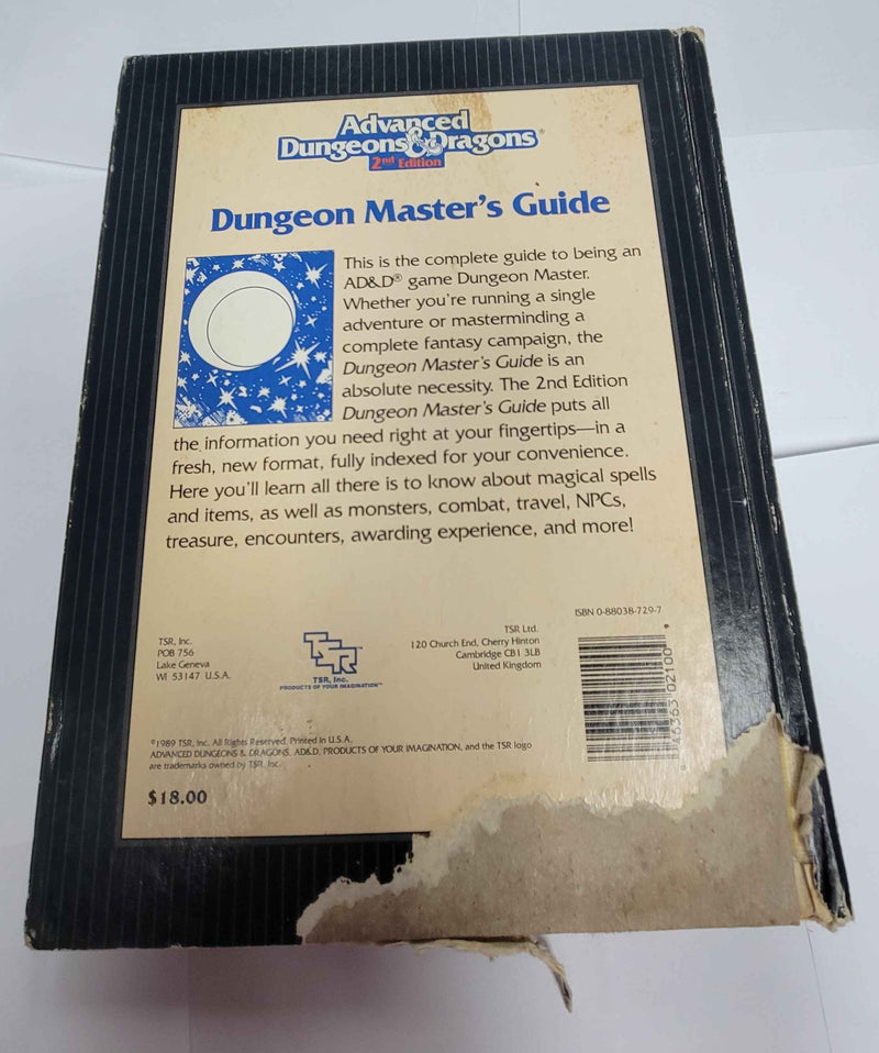 Advanced Dungeons & Dragons 2nd Edition Dungeon Master’s Guide (Used: Poor)