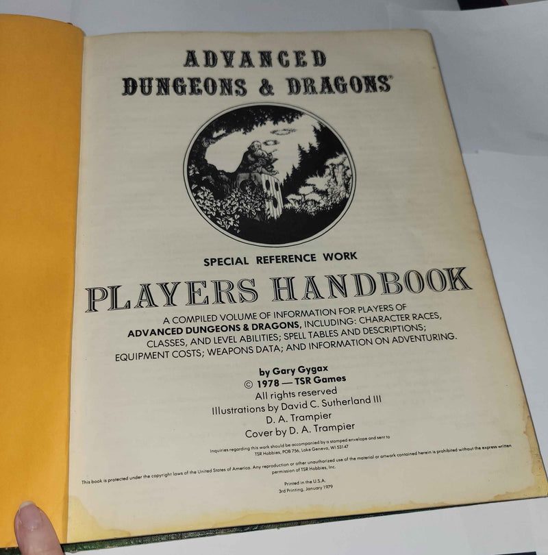 AD&D Players Handbook (Used: Fair)