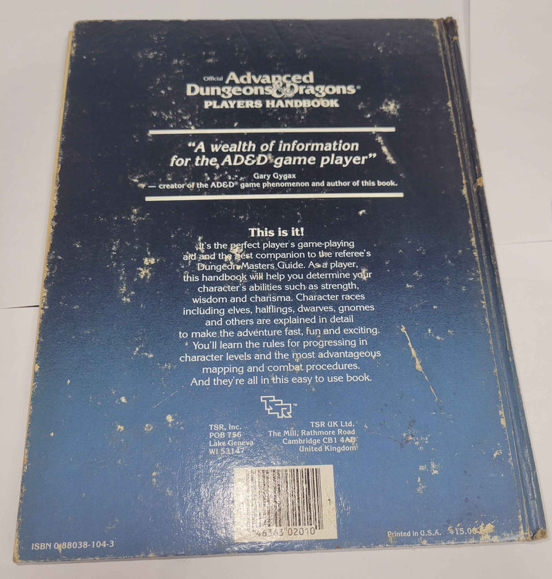 AD&D Players Handbook, Jeff Easley cover (Used: Fair)