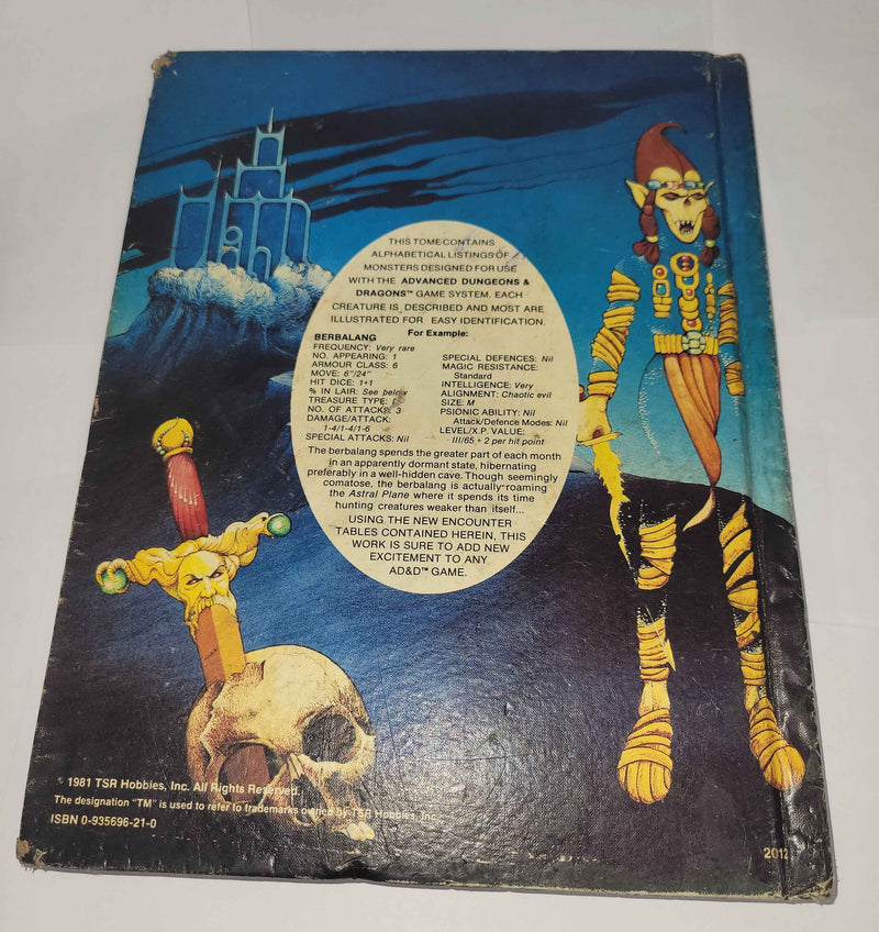Fiend Folio, AD&D First Edition (Used: Fair - Fair Minus)